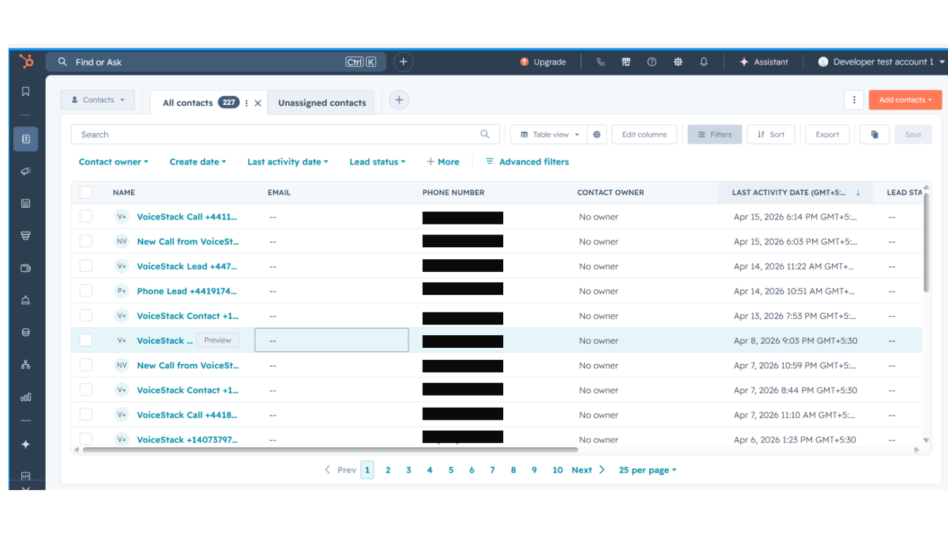 Automated Contact Sync
